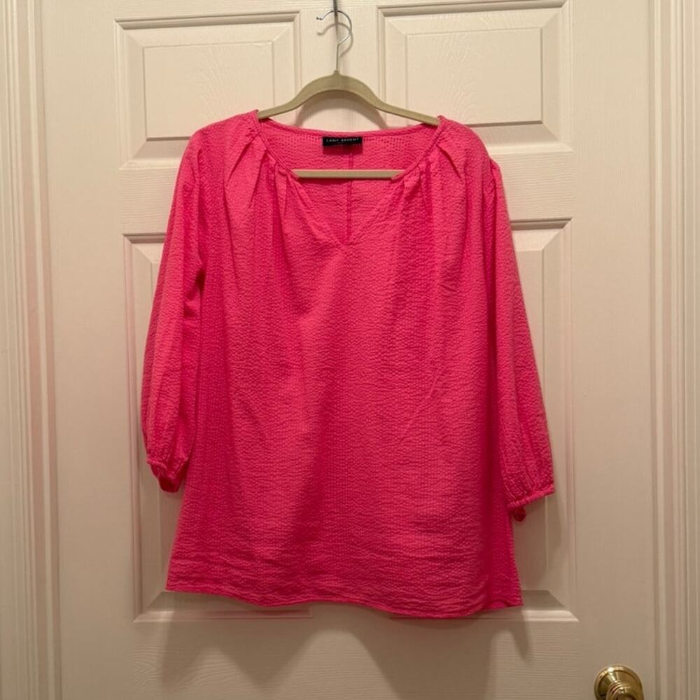 Lane Bryant Relaxed 3/4-Sleeve Popover, Sz 18